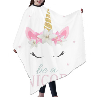 Personality  Cute Be A Unicorn Background. Vector Illustration EPS10 Hair Cutting Cape