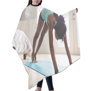 Personality  Woman In The Downward-facing Dog Yoga Pose Hair Cutting Cape