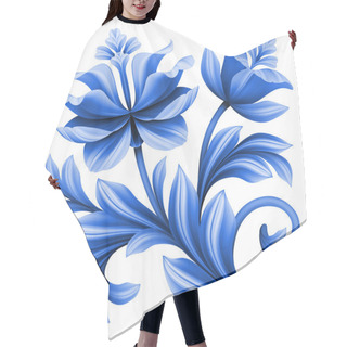 Personality  Abstract Flowers Illustration Hair Cutting Cape