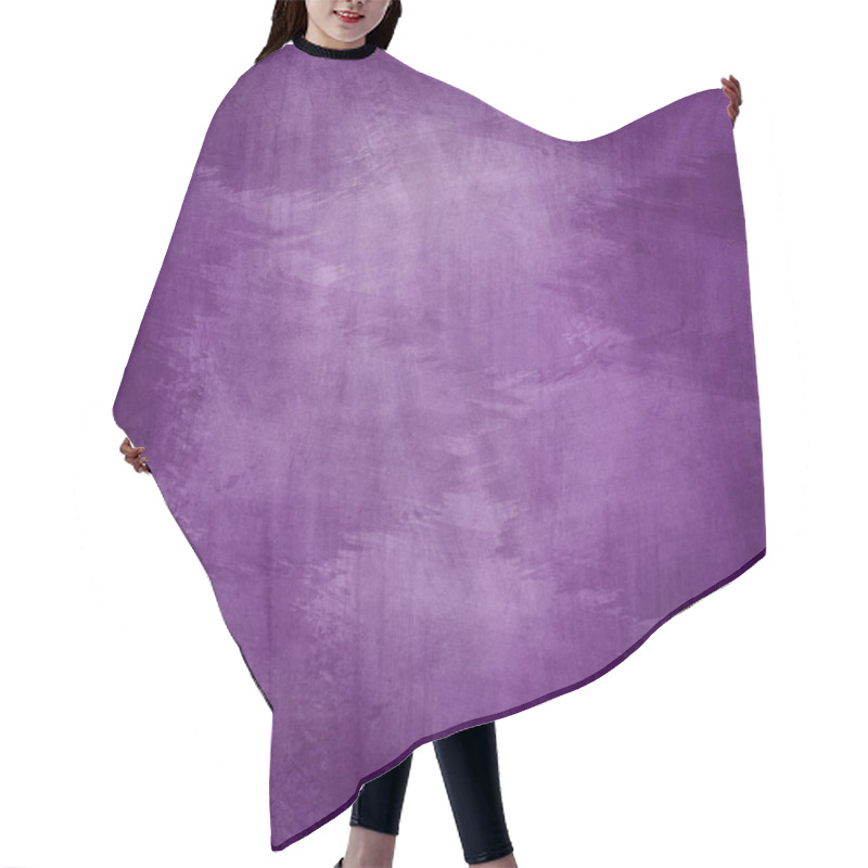 Personality  Purple Texture Hair Cutting Cape