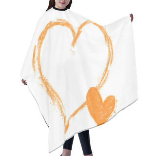 Personality  Painted Heart Hair Cutting Cape