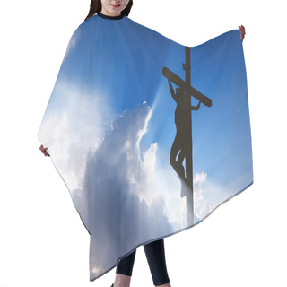 Personality  Jesus On The Cross Hair Cutting Cape