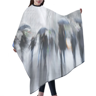 Personality  Rainy Day Motion Blur Hair Cutting Cape