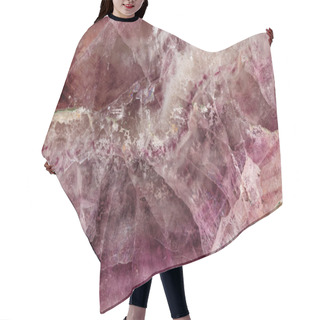 Personality  Macro Stone Mineral Fluorite On A Black Background Hair Cutting Cape