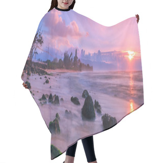 Personality  Stunning Sunset In Hawaii Hair Cutting Cape