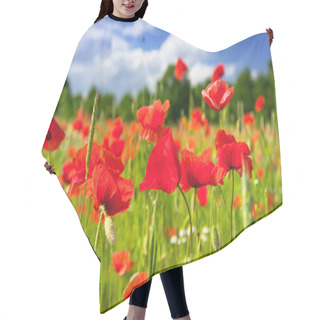 Personality  Blossom Poppy Flowers  Hair Cutting Cape