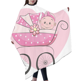 Personality  Cute Cartoon Baby Girl Hair Cutting Cape