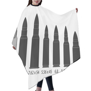 Personality   Bullets Vector Illustration Hair Cutting Cape