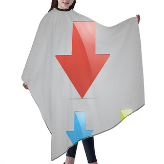 Personality  Vector Design Of Arrows. Hair Cutting Cape