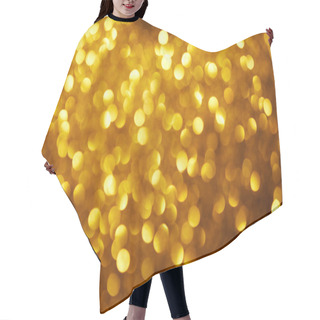 Personality  Abstract Blurred Gold Glowing Background Hair Cutting Cape