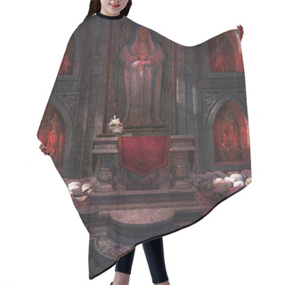 Personality  Chapel Made Of Skulls Hair Cutting Cape
