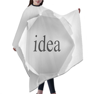 Personality  Idea On White Background Hair Cutting Cape