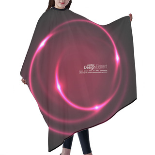 Personality  Abstract Background With Luminous Swirling Hair Cutting Cape