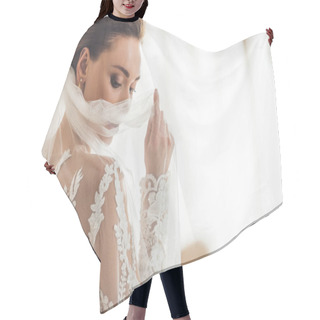 Personality  Bride Hair Cutting Cape