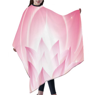 Personality  Lightful Lotus Background Hair Cutting Cape