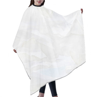 Personality  Abstract White Background From Natural Fabric, Bottom View Hair Cutting Cape