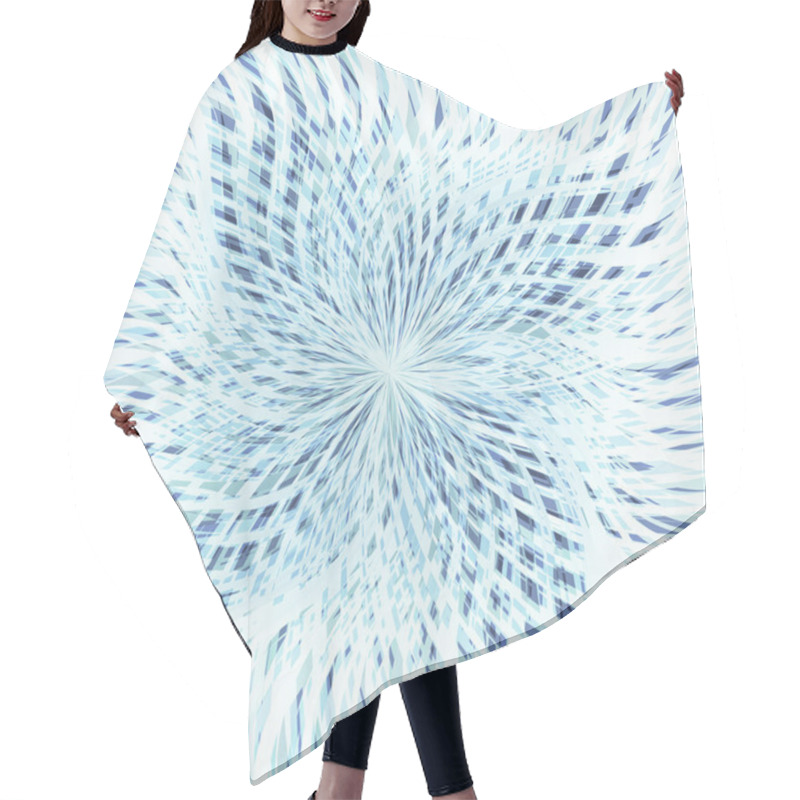 Personality  Blue Vortex Vector Background Concept Hair Cutting Cape