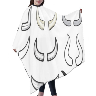 Personality  Horns Collection (horn Set) Hair Cutting Cape