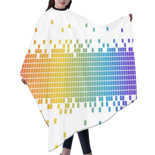 Personality  Pixel Background Hair Cutting Cape