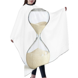 Personality  Hourglass On White Background, Sandglass 3d Rendering Hair Cutting Cape