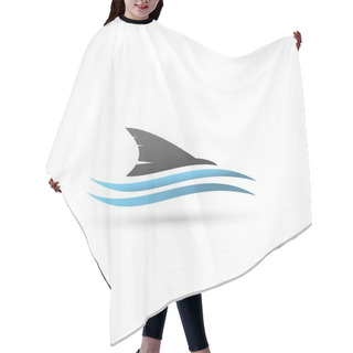 Personality  Shark Icon Hair Cutting Cape