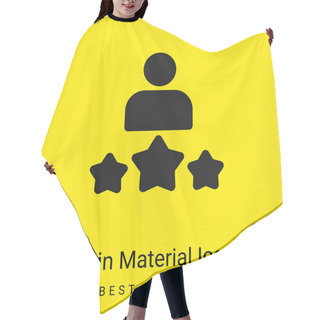 Personality  Best Employee Minimal Bright Yellow Material Icon Hair Cutting Cape