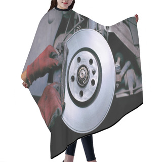 Personality  Changing Brake Pads Hair Cutting Cape