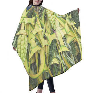 Personality  Decorated Palm Typical On Palm Sunday Hair Cutting Cape