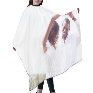 Personality  Romantic Couple Dancing Hair Cutting Cape