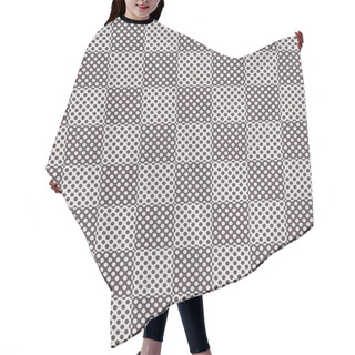 Personality  Seamless Checked Pattern Hair Cutting Cape
