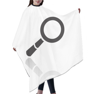 Personality  Black Magnifier Hair Cutting Cape