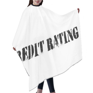 Personality  Credit Rating Rubber Stamp Hair Cutting Cape