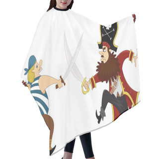 Personality  Pirates Swordfighting Hair Cutting Cape