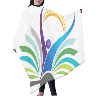 Personality  Bright Education Logo Hair Cutting Cape