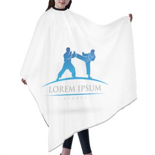 Personality  Martial Arts Fighters Sign Hair Cutting Cape