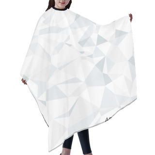 Personality  Abstract Vector Crumpled Paper Banner Hair Cutting Cape