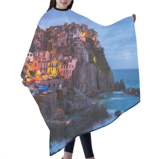 Personality  Beautiful Evening Scenery In Cinque Terre, Italy Hair Cutting Cape