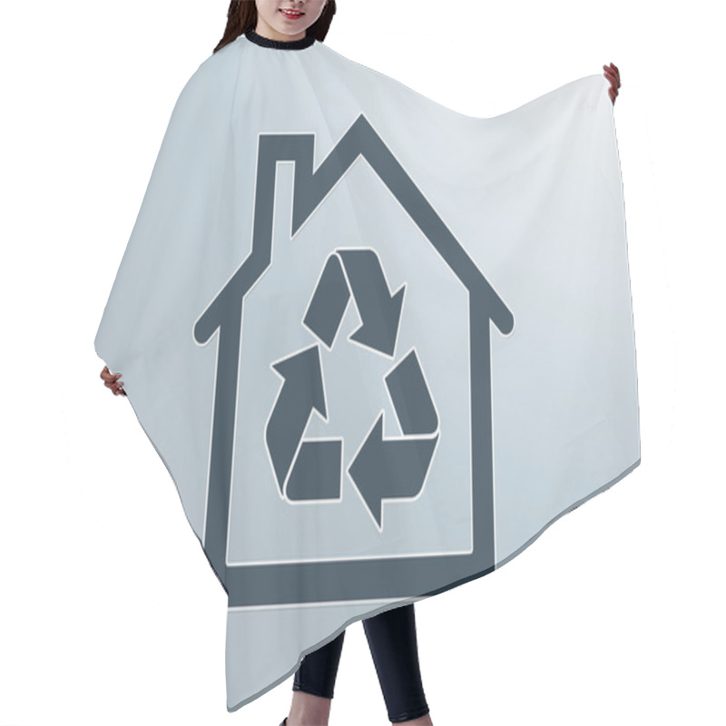 Personality  House Eco Background Hair Cutting Cape