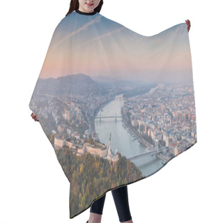 Personality  Aerial View Of Citadella Budapest Hair Cutting Cape