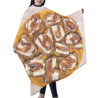 Personality  Traditional Spanish Pickled Anchovy Fillets Served On Sliced Grain Bread With Butter Hair Cutting Cape