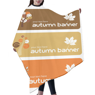 Personality  Three Autumn Banners Hair Cutting Cape