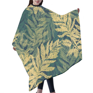 Personality  Imprints Leaves Of Grass Hair Cutting Cape