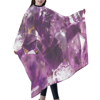 Personality  Amethyst Crystal Macro Photography Hair Cutting Cape