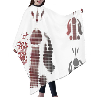 Personality  Fractured Pixel Halftone Blowjob Ejaculation Icon Hair Cutting Cape