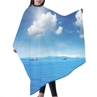 Personality  Blue Sky And Ocean Hair Cutting Cape