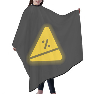 Personality  Ascent Yellow Glowing Neon Icon Hair Cutting Cape