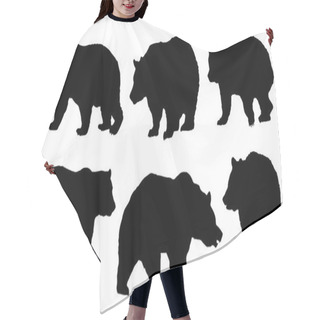 Personality  Bear Silhouettes Hair Cutting Cape