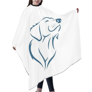 Personality  Dog Face Silhouette Hair Cutting Cape