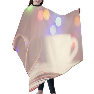 Personality  Book With Heart Hair Cutting Cape