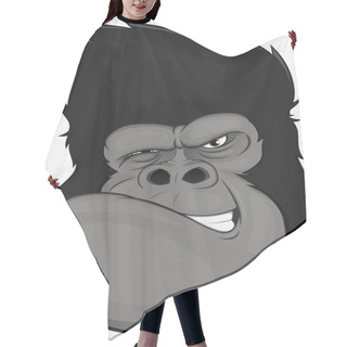 Personality  Funny Gorilla Hair Cutting Cape